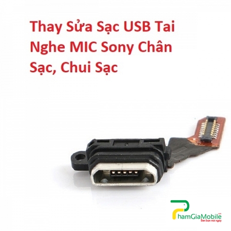 Thay Sửa Sạc USB Tai Nghe MIC Sony Xperia XZ1, Chân Sạc, Chui Sạc Lấy Liền